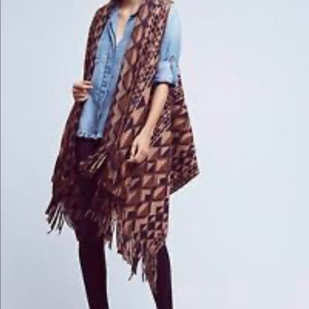 Anthropologie Tracy Reese vest or gilet M/L